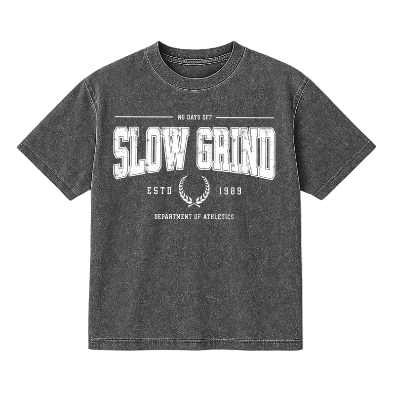 Slow Grind - Department Of Athletics - Mineral Wash T-Shirt
